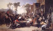 Sir David Wilkie Chelsea Pensioners Reading the Gazette of the Battle of Waterloo Germany oil painting reproduction